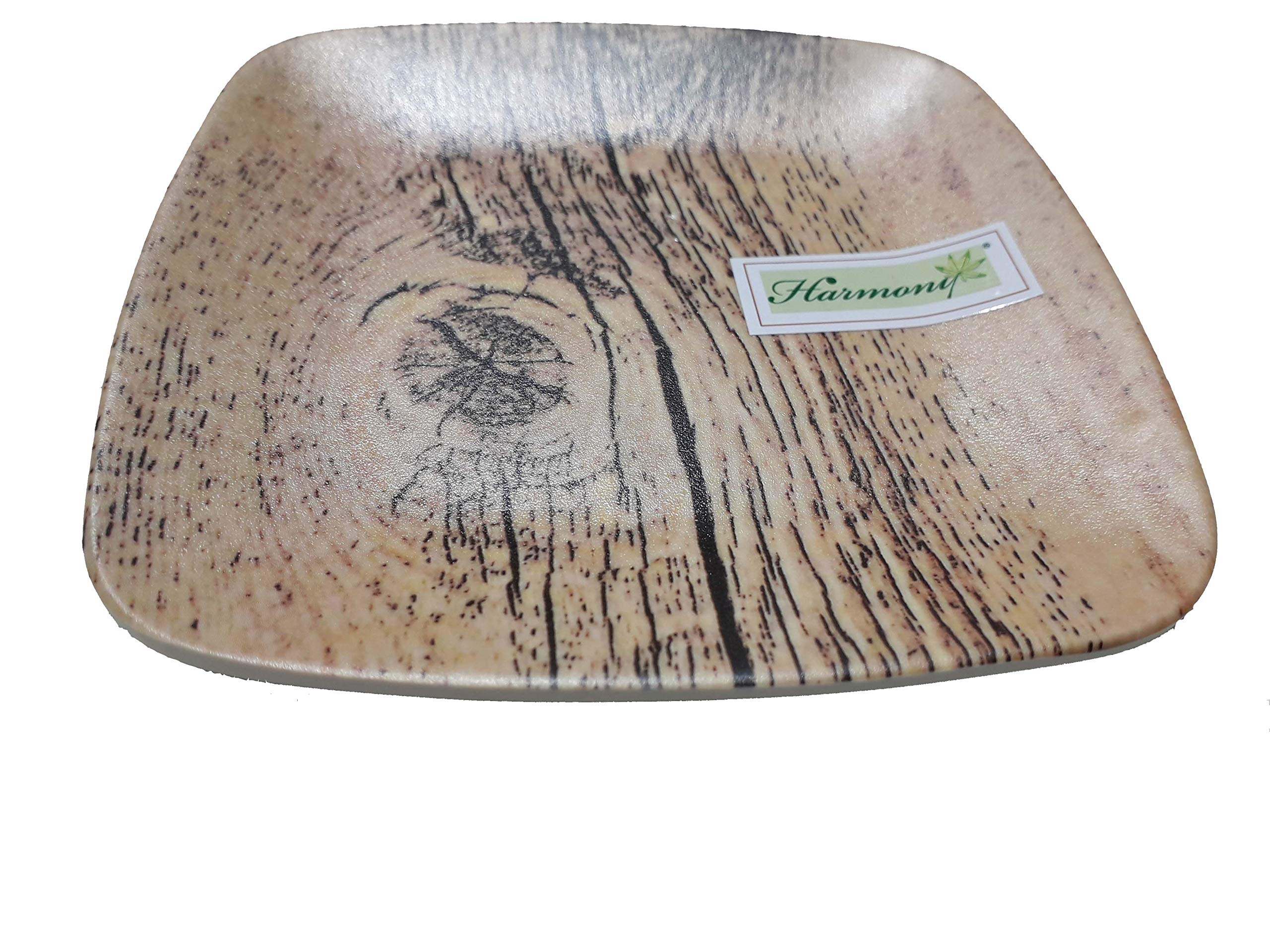 HarmonyTetragonal Plate 14.3 * 14.3 * 1.7cm Wood Grain Color