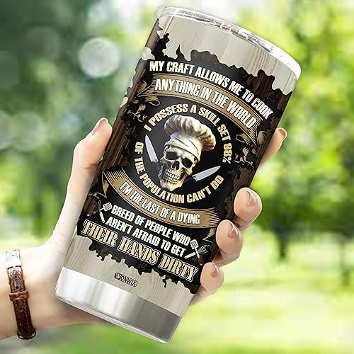 Miniatura 3 de Vaso personalizado de regalo para chefs masculinos, taza de café de viaje, regalos para amantes de la cocina, hombres, papá, marido, Navidad,
