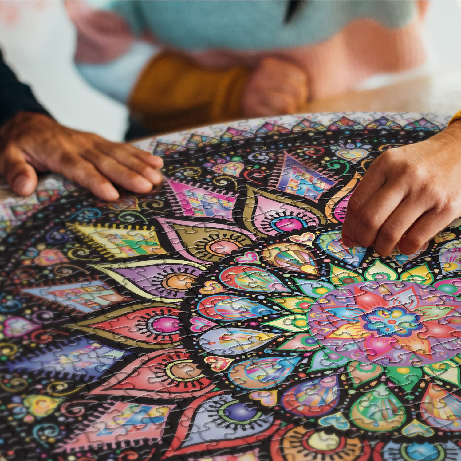 Amazon | 曼荼羅パズル 1000ピース 大人用 難しいカラフルなラウンド