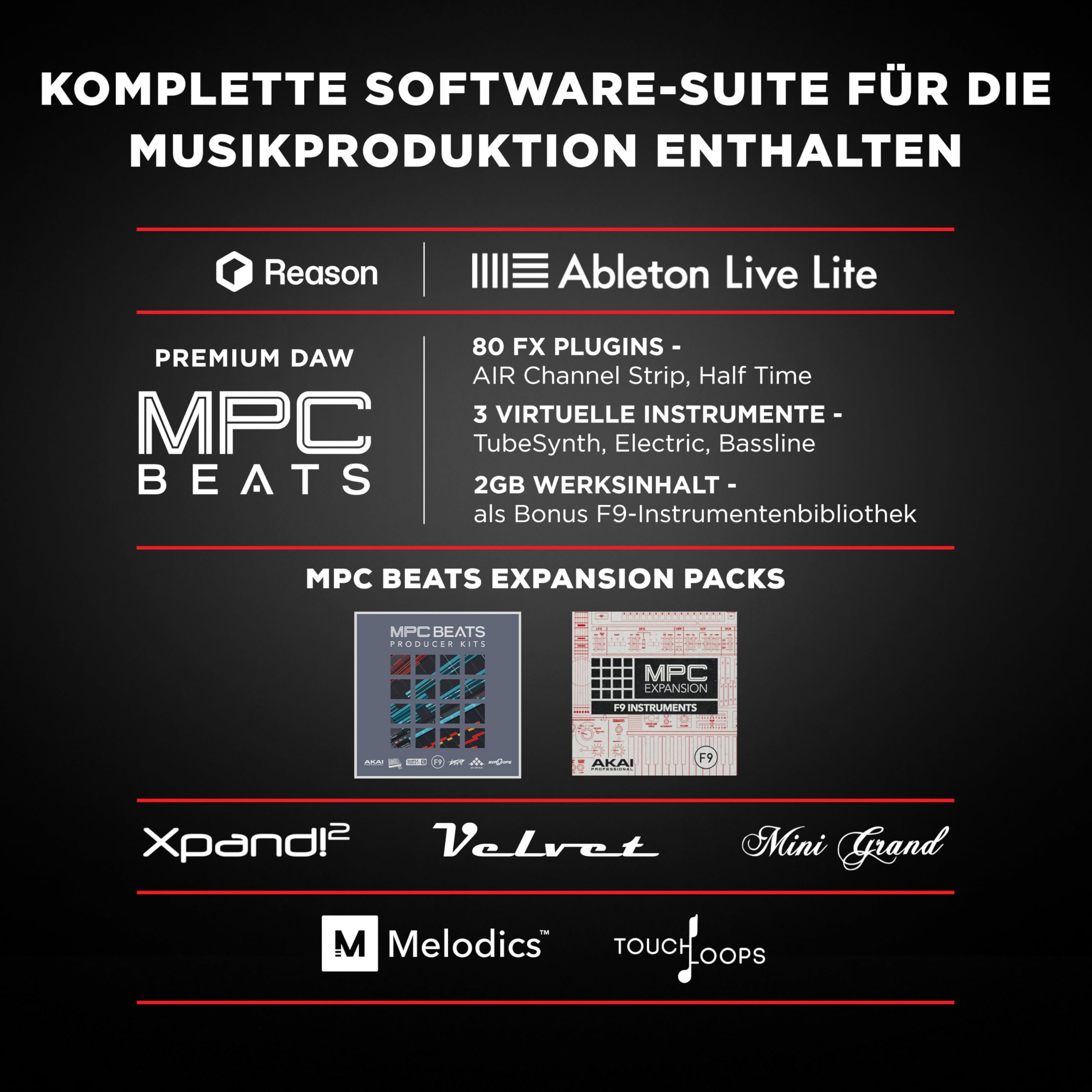 M-AUDIO Keystation 61 MKIII - Kompakter 61-Tasten MIDI Keyboard Controller mit Zuweisbaren Reglern, Pitch/Modulation Rädern, Plug-And-Play (Mac/PC) Konnektivität und Software Production Suite