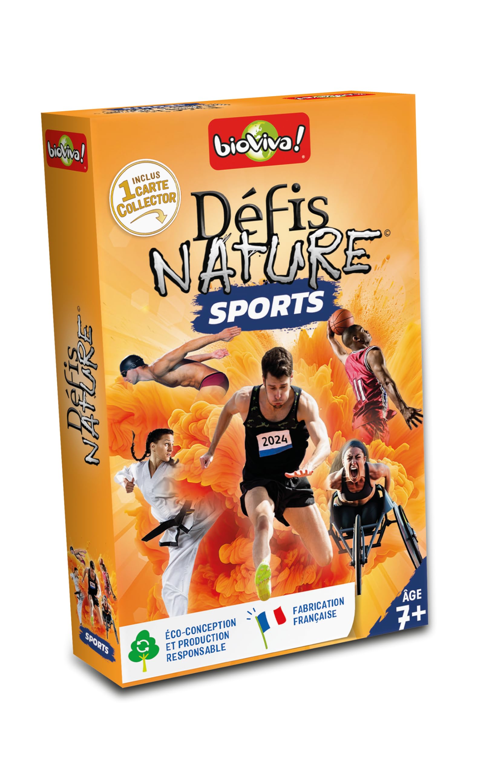Bioviva - Défis Nature - Sports - Pariez sur les points forts de vos sports pour gagner la bataille - 2 à 6 joueurs - Dès 7 ans - Fabriqué en France - 660679, Multicouleur