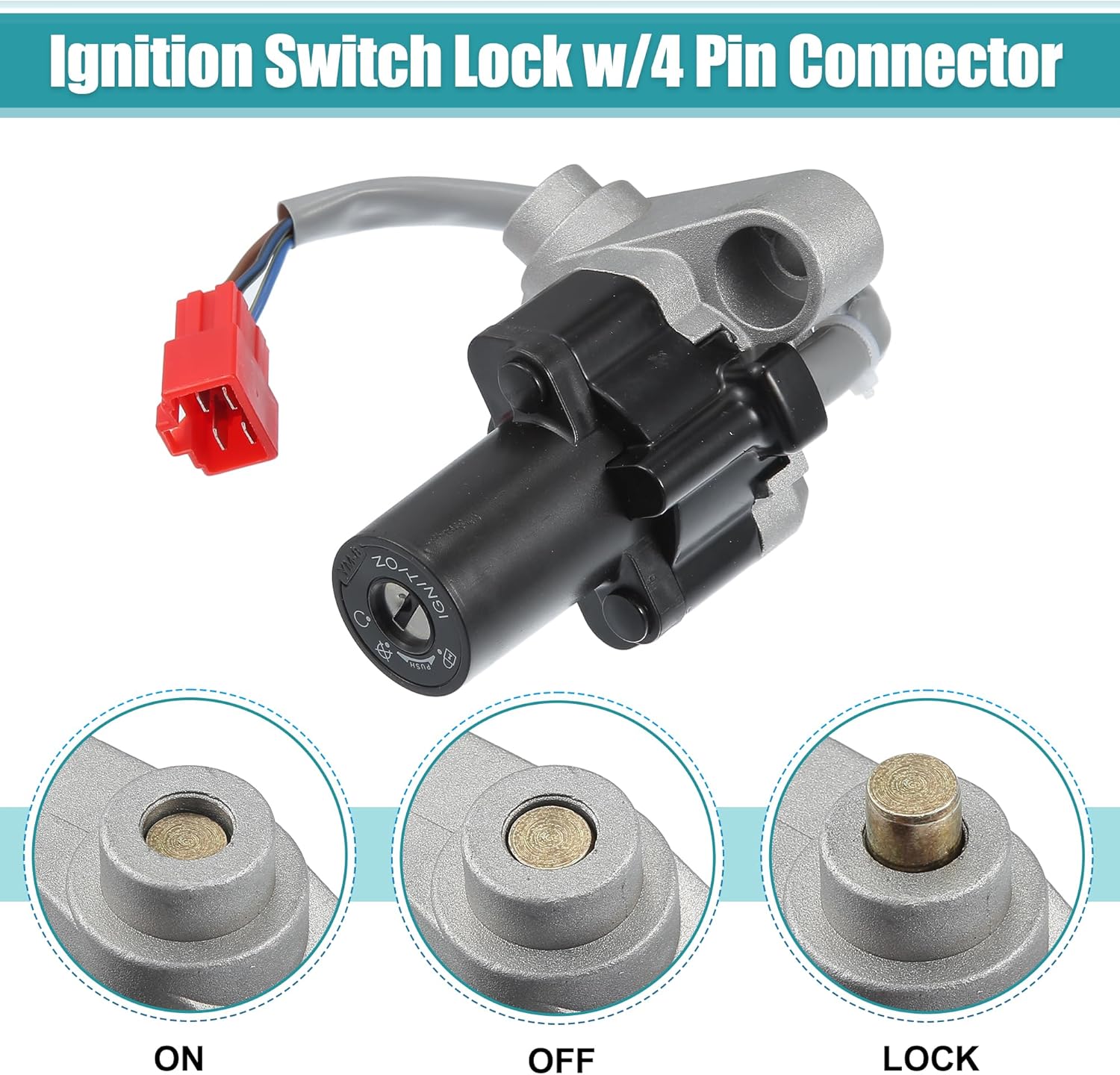 X AUTOHAUX 1 Set Motorcycle Ignition Switch Cylinder Fuel Gas Tank Cap Cover Lock Seat Lock w/ 2 Keys for Yamaha V-Star XVS650 XVS650AT XVS1100 Motor Bike Ignition Cylinder Set