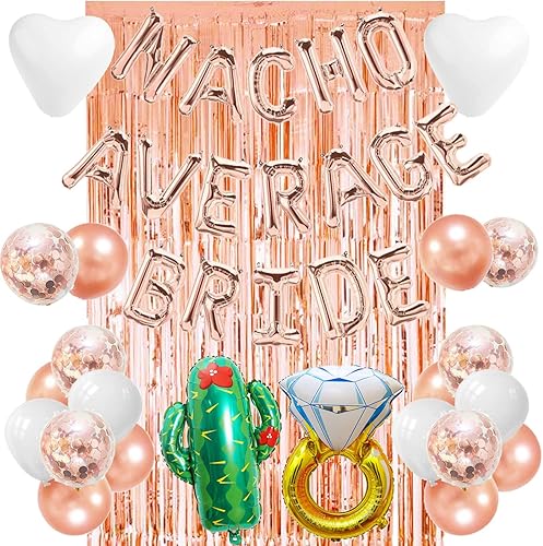 Decoraciones de novia promedio para despedida de soltera, fiesta final de despedida de soltera, decoración de fiesta de Cinco de Mayo, suministros