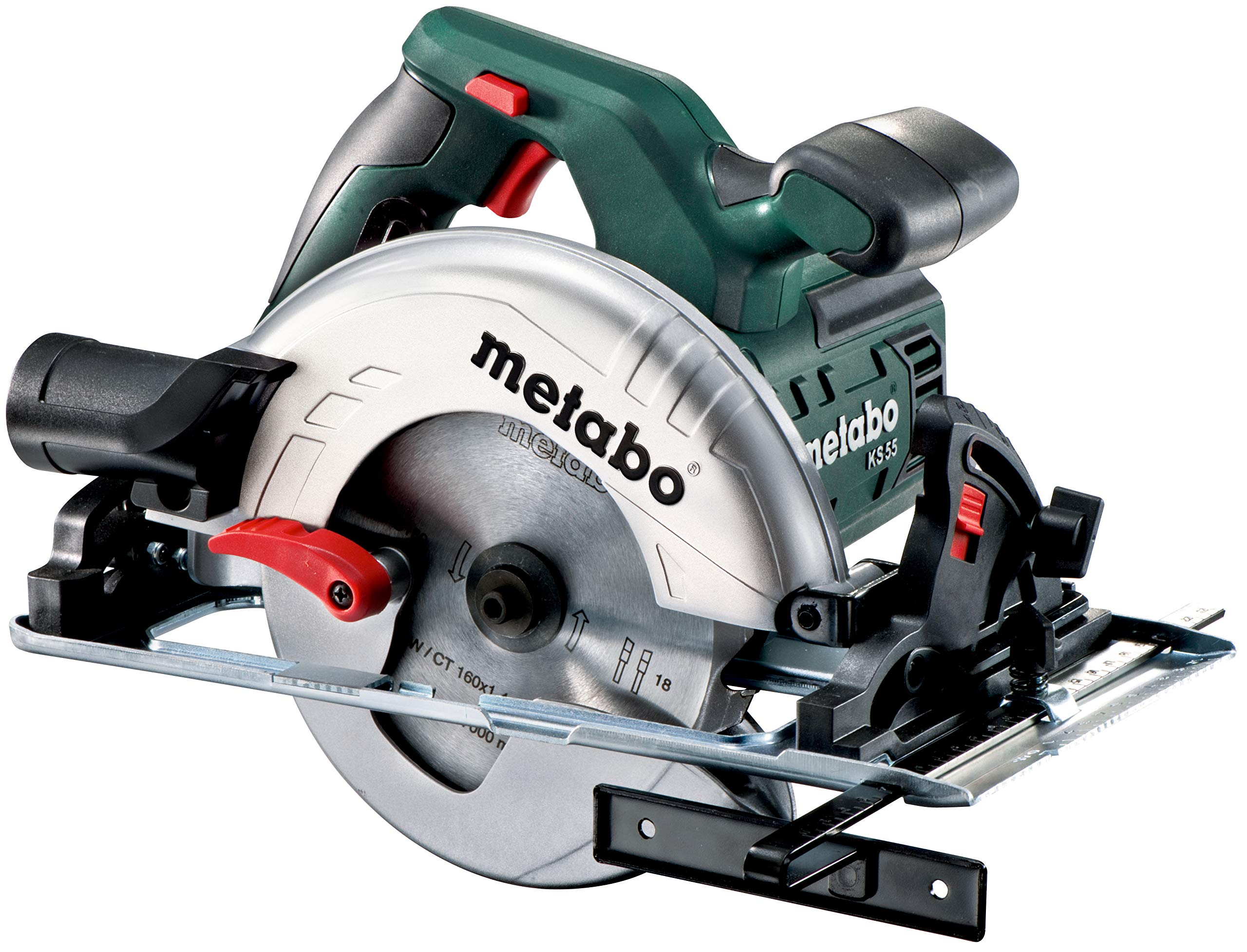 Metabo KS 55 Scie circulaire portative, Schwarz, Grün, Rot, Silber