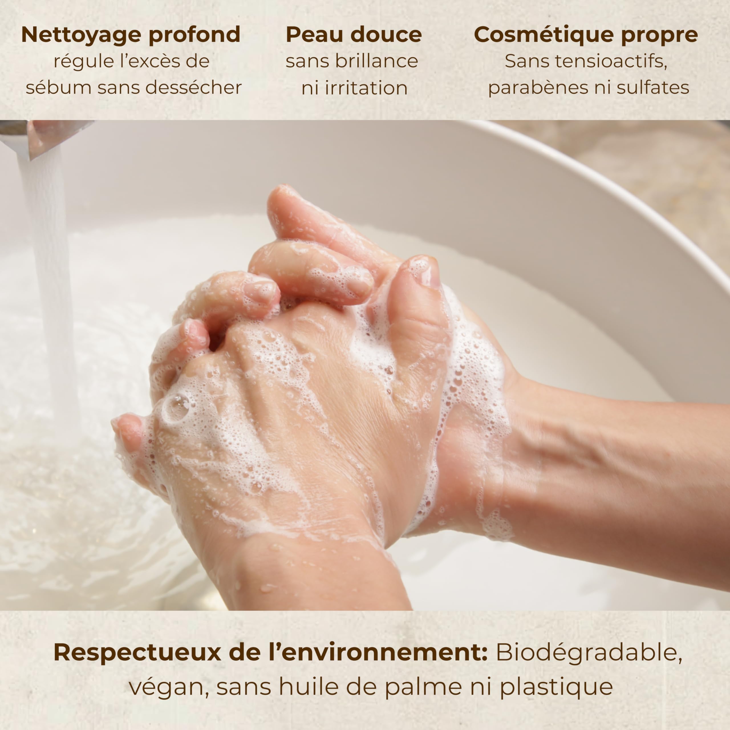Savon au Soufre acné visage – Savon Visage femme et homme à l’Huile d’Olive 3 x 75g – Nettoyant Anti Acne, Points Noirs et Dermatite pour Peau Grasse & Mixte pour un usage quotidien