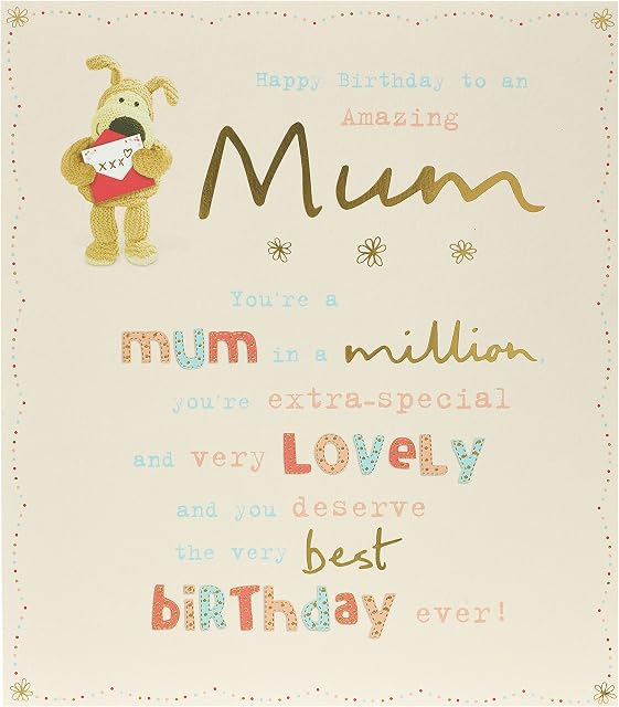 Boofle Mum Birthday Card Birthday Card for Mum Mum Birthday Card from Daughter - Cute Birthday Card for Mum - Amazing Mum Bday Card, 661373