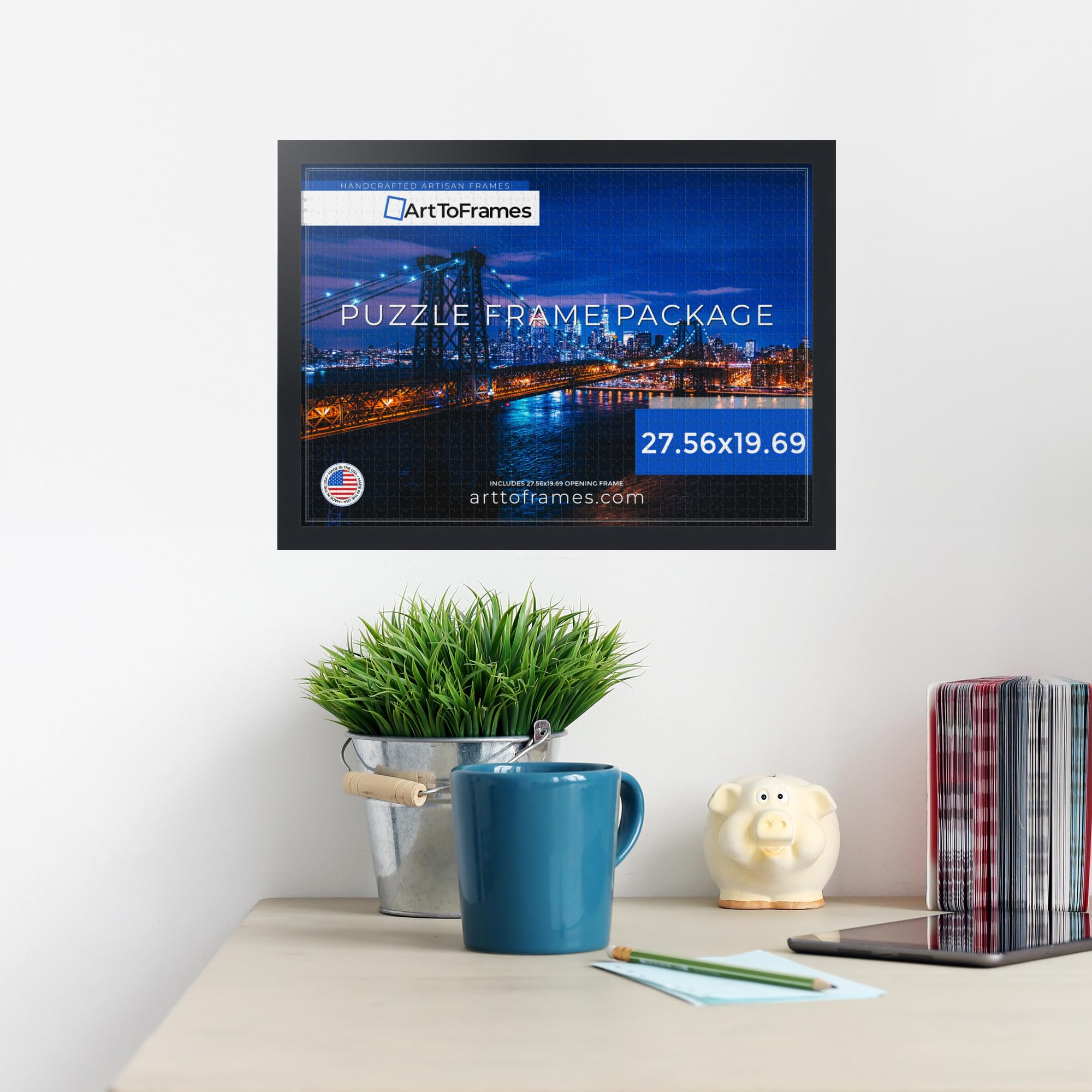 Amazon.com - ArtToFrames 27.56x19.69 INCH / 70x50 CM Black Frame