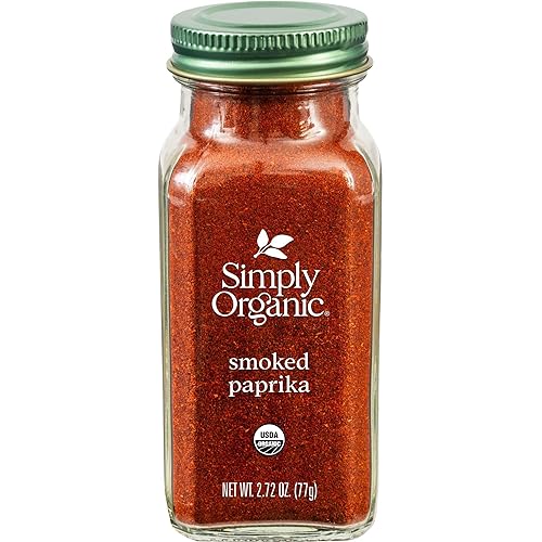 Simply Organic - Pimentón ahumado orgánico certificado vegano 272 onzas Simply Organic - Pimentón ahumado orgánico certificado vegano 272 onzas