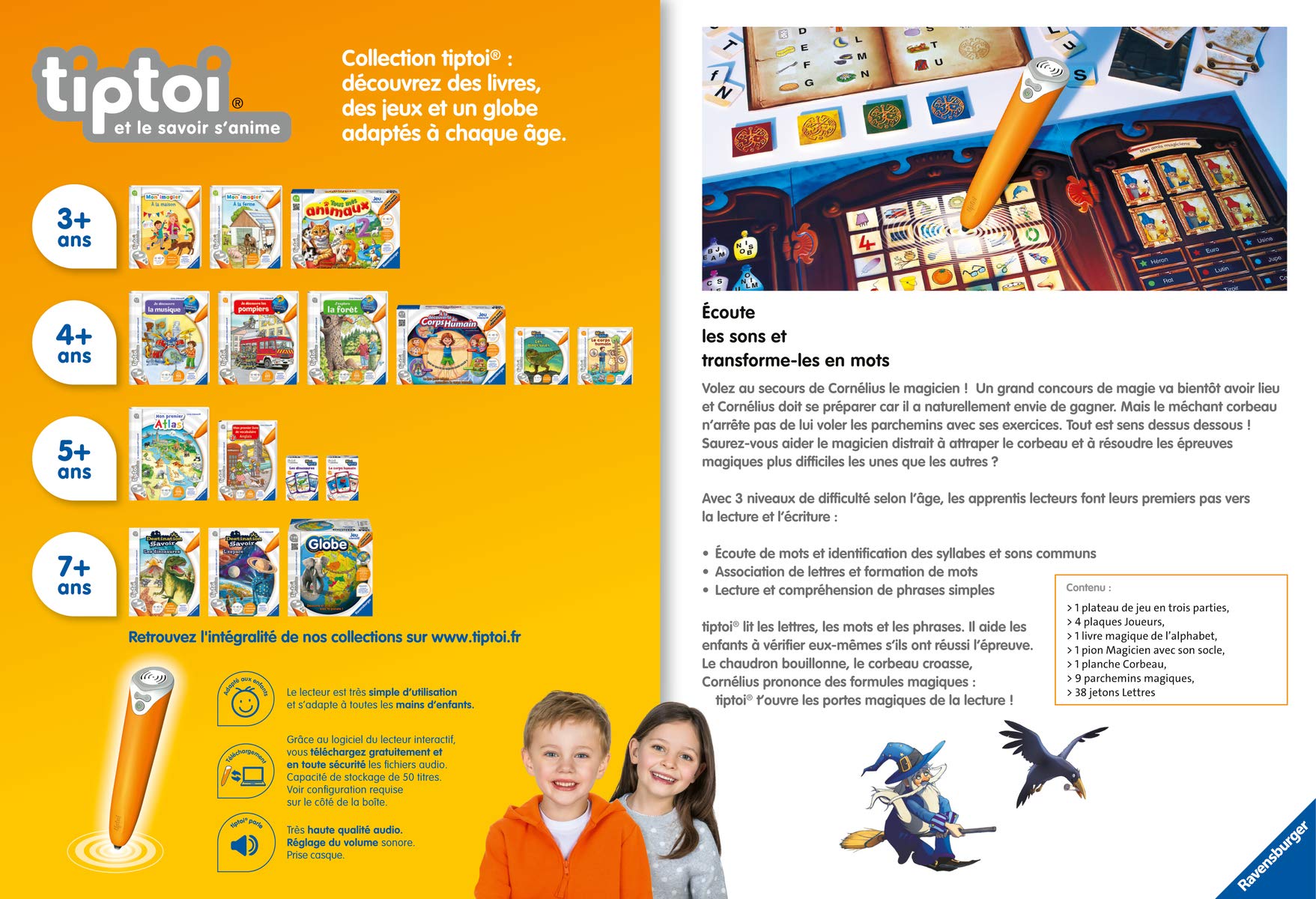Ravensburger interactieve speler tiptoi, veelkleurig, 1 stuk, Franse