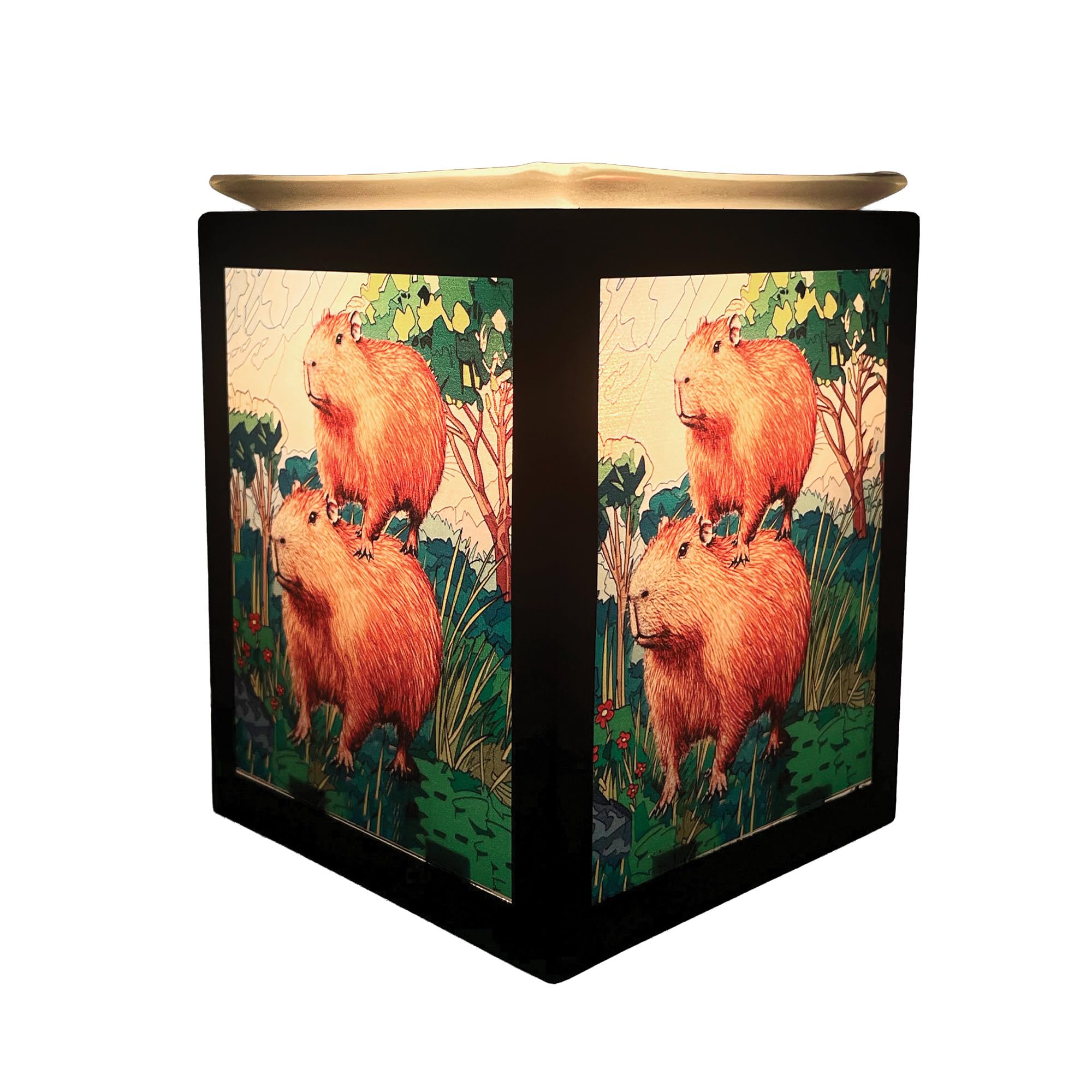 Cello Electric Wax Melt Burner - Capybara Design Aroma Oil Diffuser New Home Fragrance Lamp Essential Oils & Wax Melts Bedroom Living Room Decor Gift for Her Present