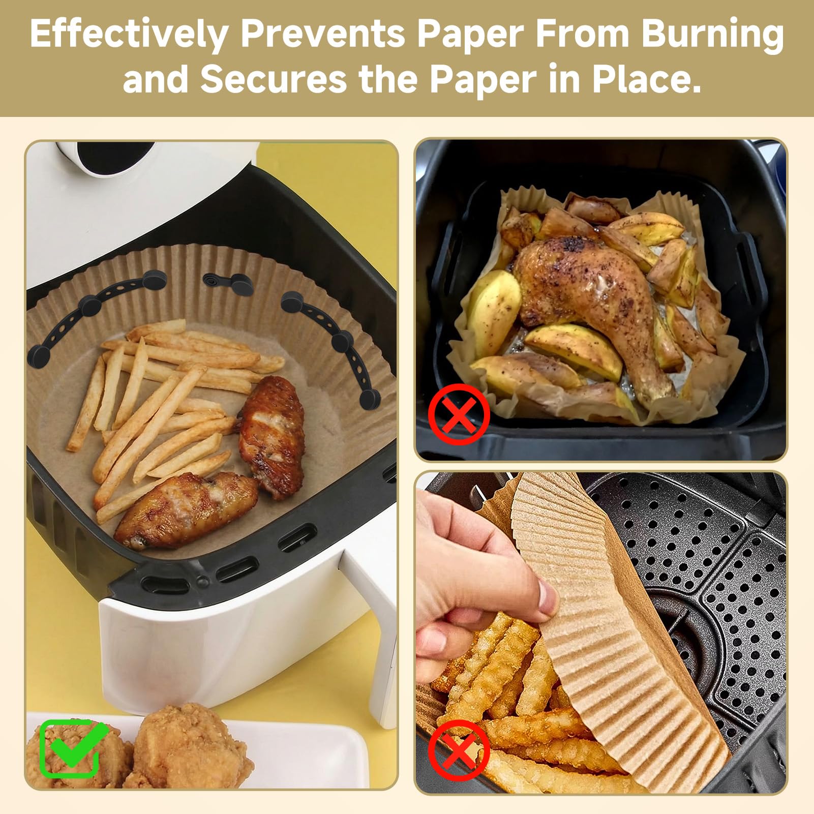 12 Clips Magnéticos de Silicona para Air Fryer, Imanes para Freidora de Aire que Fijan Papel de Horno, Reutilizables, Resistentes al Calor, Accesorios para Cestas Metálicas Compatible con Cosori Ninja — view 4