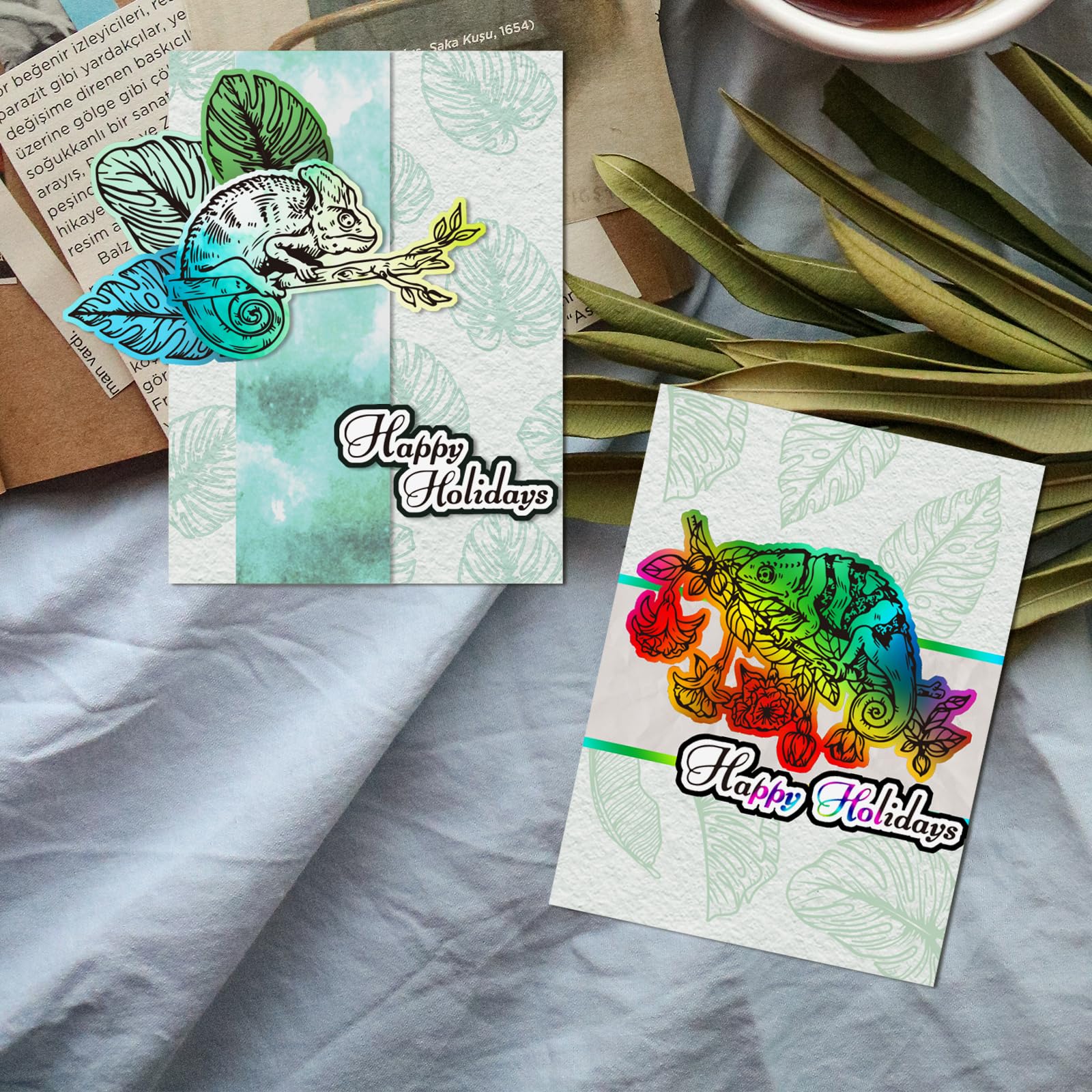 GLOBLELAND Oriental Theme Clear Silicone Stamps For Card Making & Scrapbooking