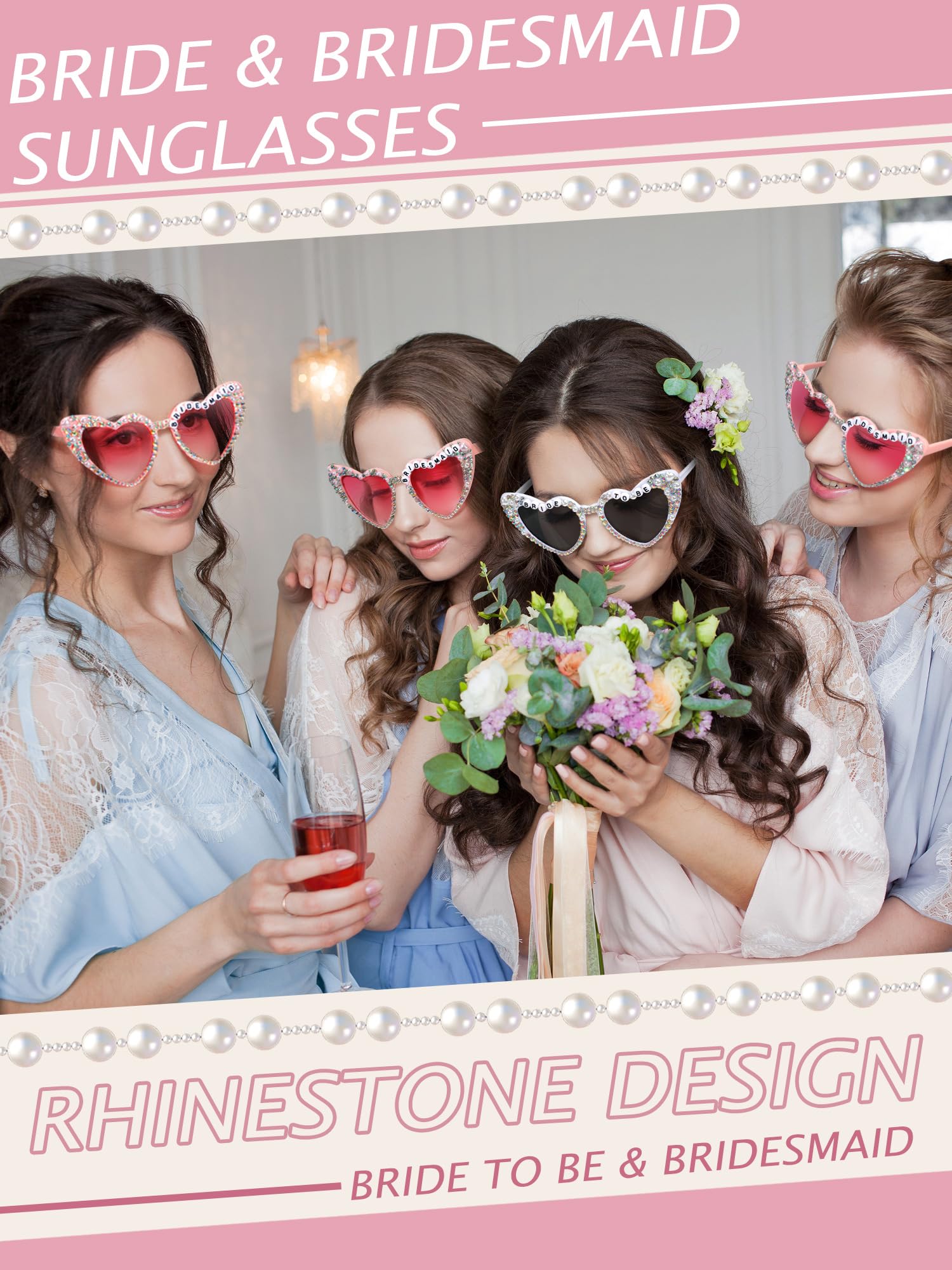 12 gafas de sol para novia para despedida de soltera, boda, fiesta, regalos, accesorios
