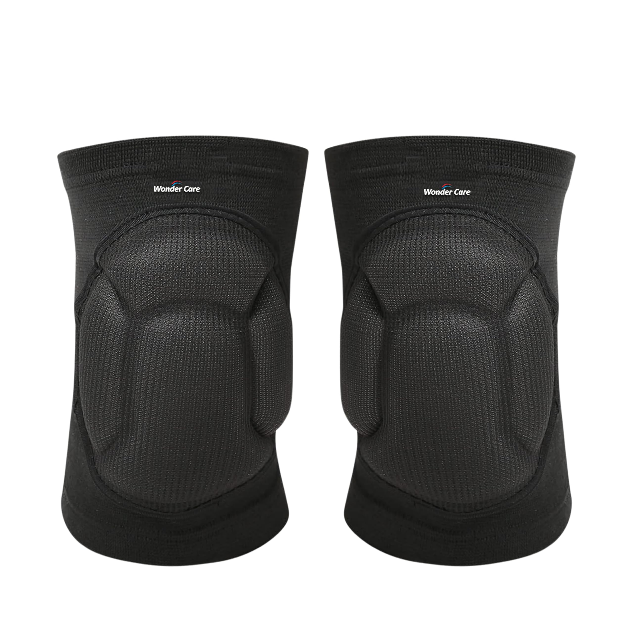 Wonder Care Professional Sponge Thick Protective Knee Pads with Foam EVA Padding, Anti Slip, Knee Protector for Cycling, Gym, Running, Skating, Riding [1 Pair]