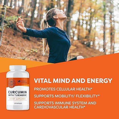 Miniatura 2 de Vimergy Curcumina con cúrcuma, 90 porciones, tamaño económico, suplemento para el sistema inmunológico, cápsulas líquidas, sin OMG, sin gluten, sin