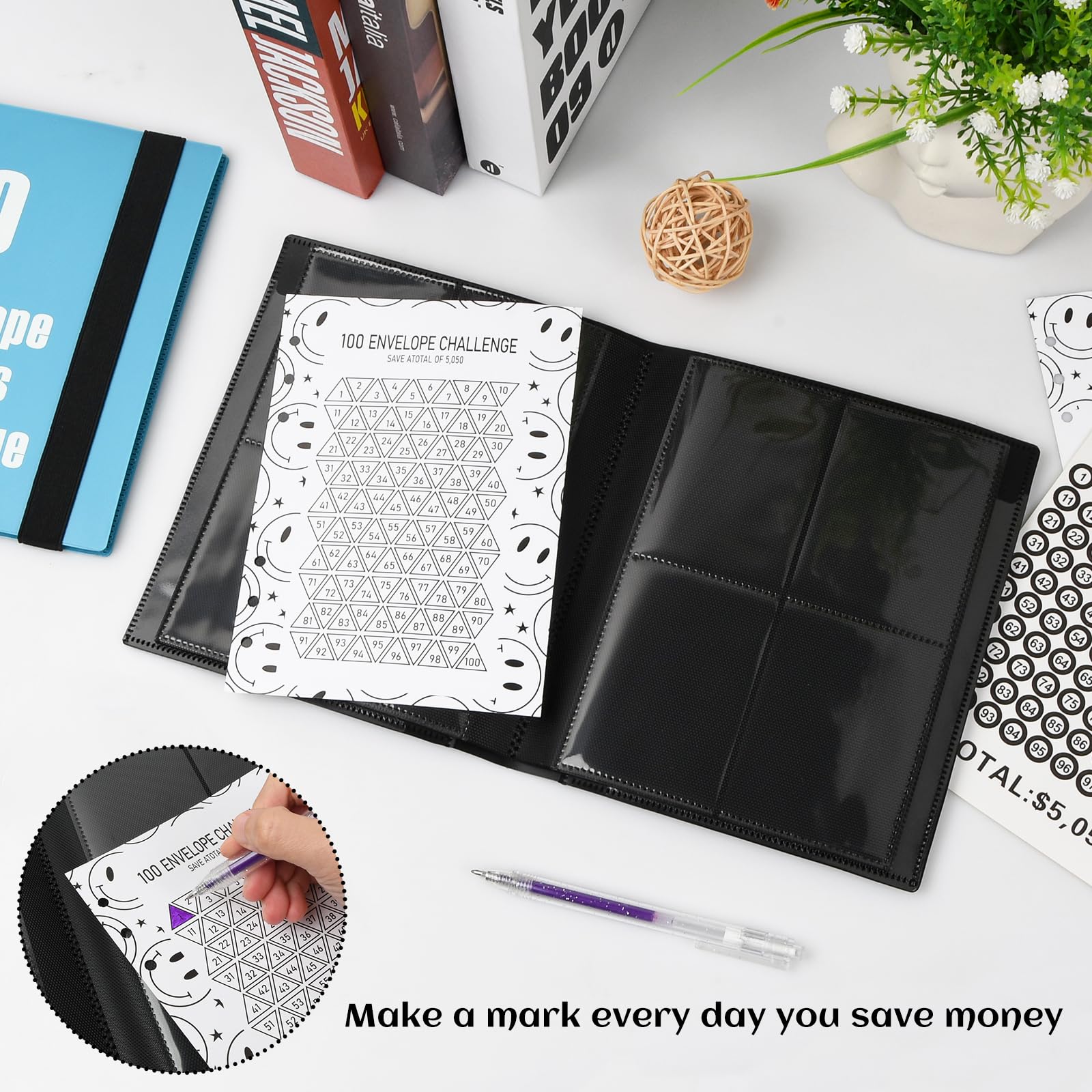 SEABUTY Classeur De Budget A6 Avec Enveloppes De Trésorerie, Collection