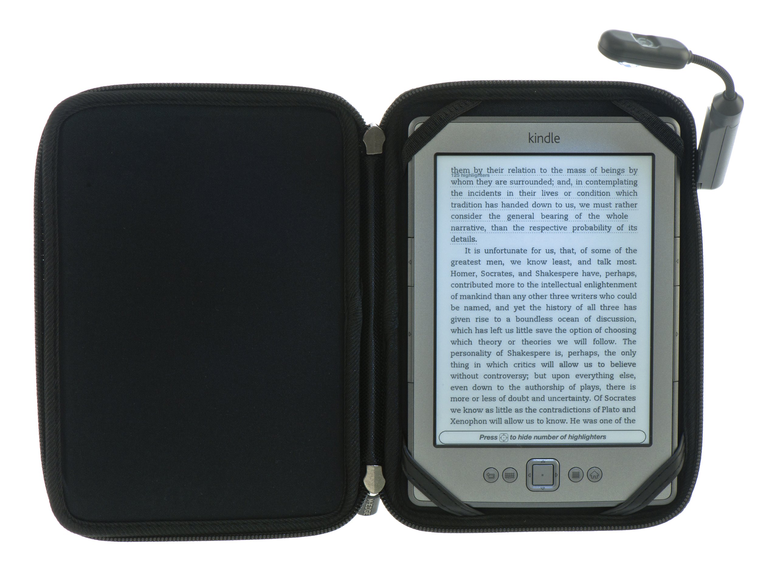 M-Edge Black Nylon Canvas Latitude Jacket for Amazon Kindle Touch