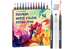Watercolor Brush Pens – Creativepeak's Soft Watercolor Markers with Mixing Brush