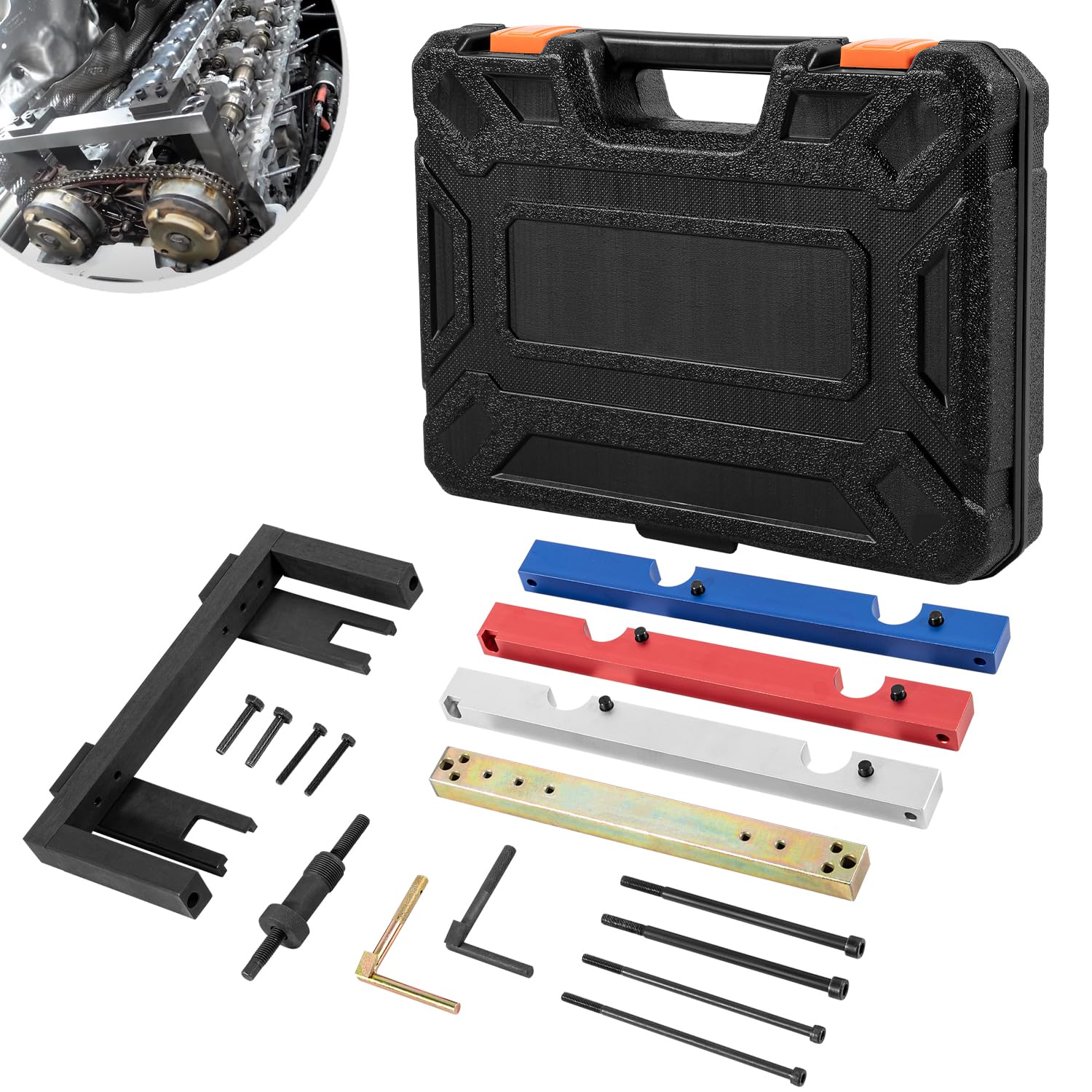 Ussuray Replacement for BMW Timing Tool, Fits for BMW N51 N52 N53 N54 N55 2.5L & 3.0LEngines, Master Engine Camshaft Crankshaft Locking Timing Tool Kit