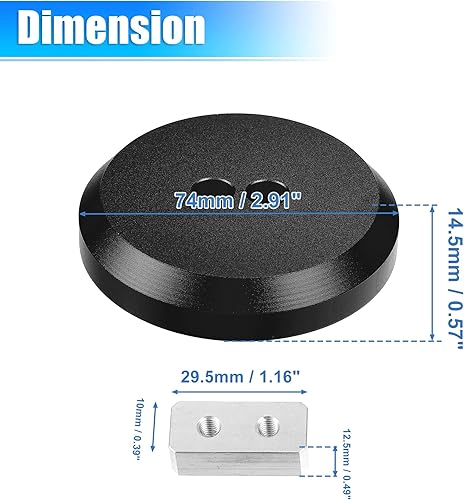 Miniatura 6 de X AUTOHAUX 4 almohadillas de aluminio Jack Pucks para Chevrolet Corvette C5 C6 C7 C8 Z06 ZR1 1997-2021 Jack Lift Pad Jack Lift Pad Adaptador de