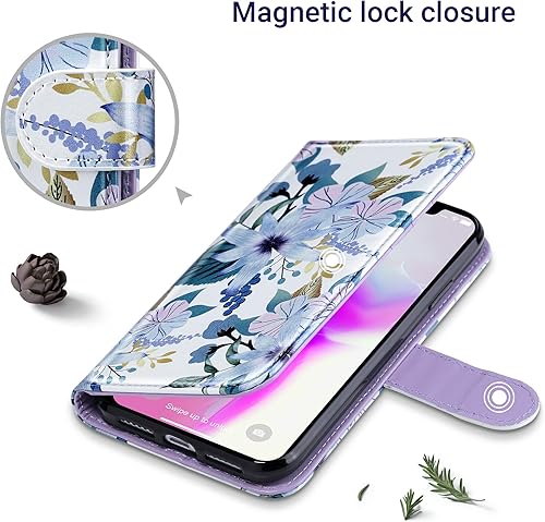 Miniatura 3 de ULAK Funda de piel sintética compatible con iPhone 11 con tarjetero y cierre magnético con función atril, a prueba de golpes, para iPhone 11 de 6.1