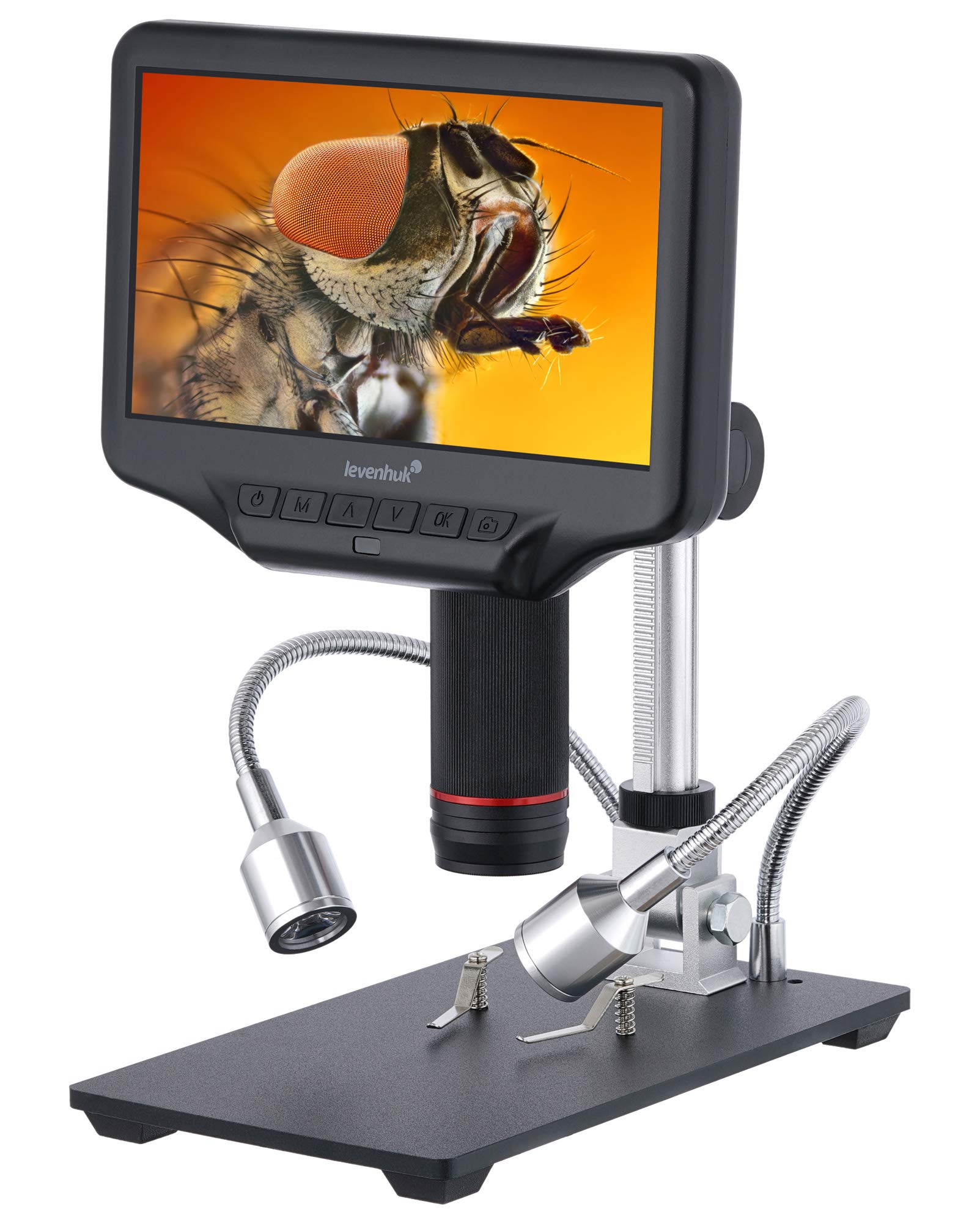 Levenhuk DTX RC4 Handmikroskop mit Digitaler Fernbedienung, 5- bis 270-Facher Vergrößerung und 17,8-cm-LCD-Bildschirm