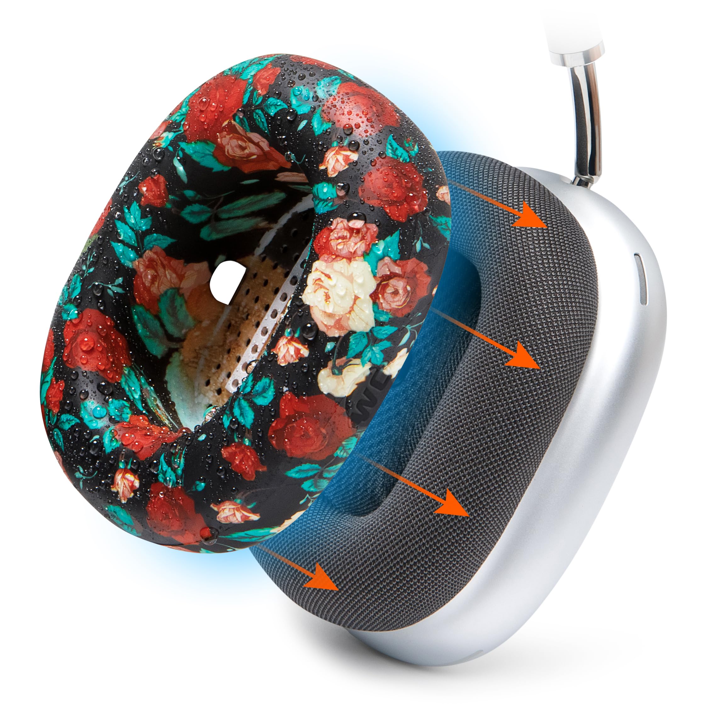Housses De Protection WC SweatZ Max Pour Airpods Max - En Silicone Bleu - Neuves Sous Blister