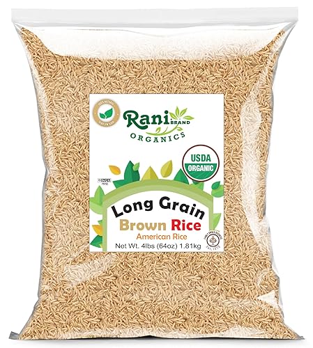 Rani Organic Long Grain Brown Rice 64oz (4lbs) 1.81kg Bulk