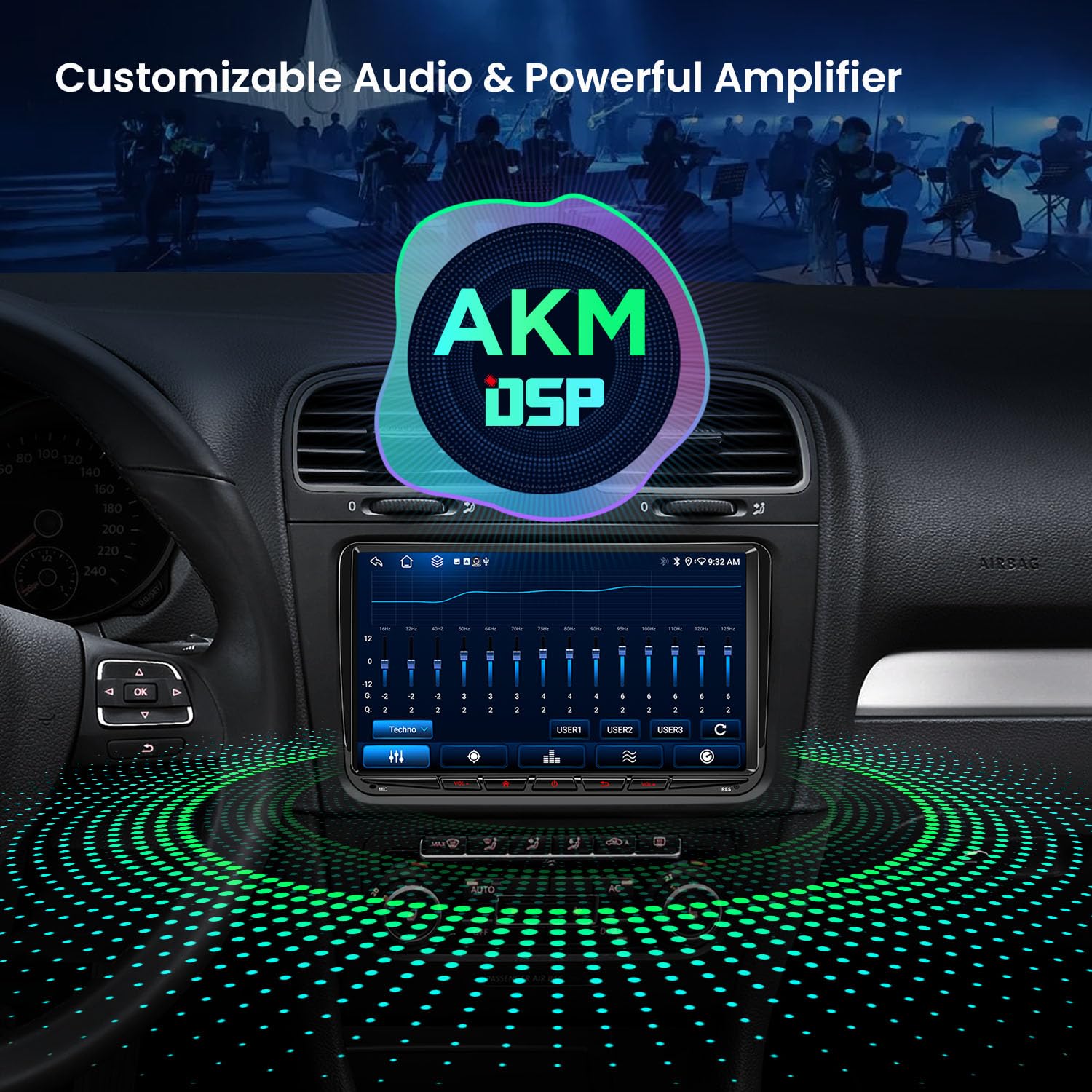 Amazon.com: XTRONS Android 14 Car Stereo for Volkswagen Skoda SEAT