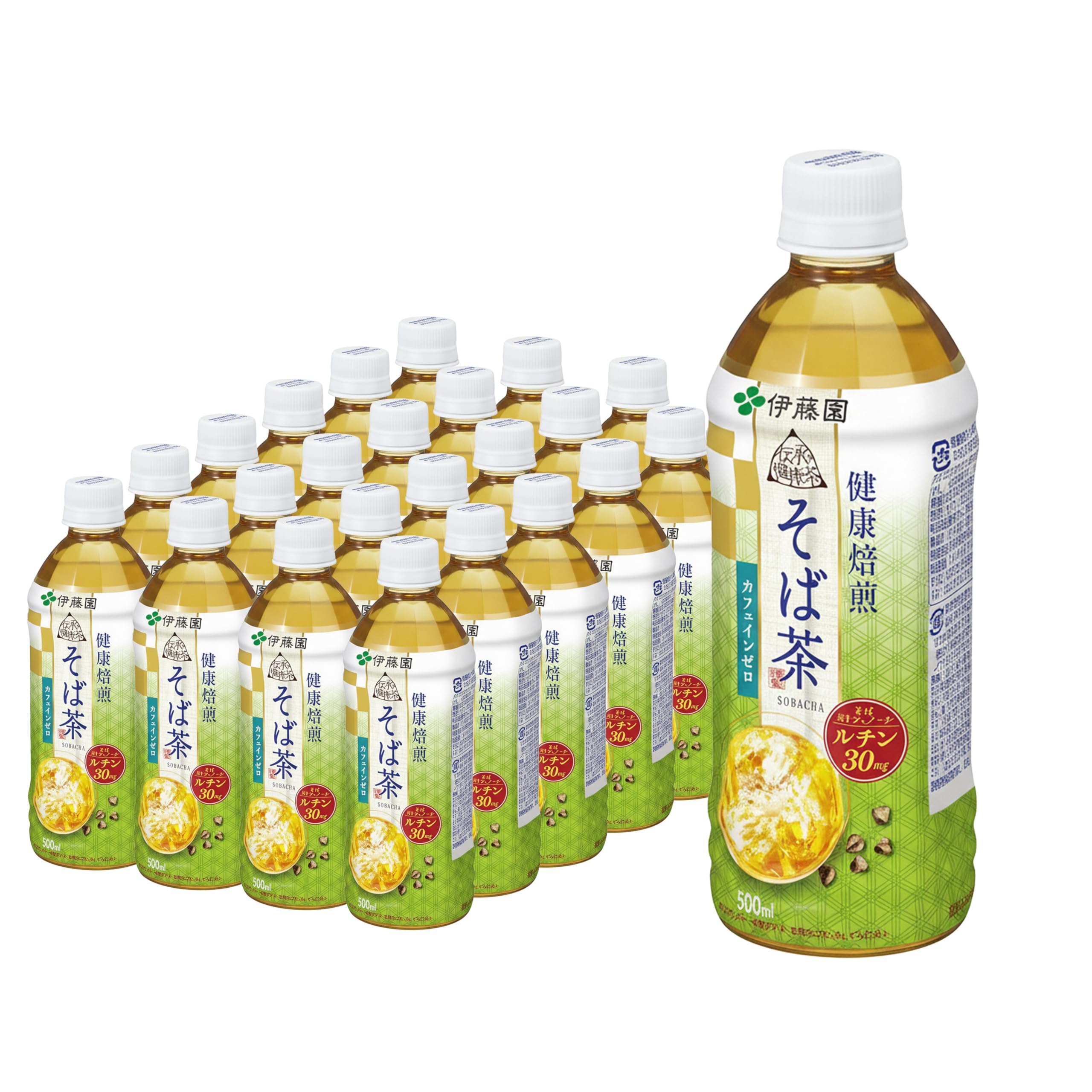 伊藤園 伝承の健康茶 健康焙煎 そば茶【自動販売機用】 500mlペットボトル×…