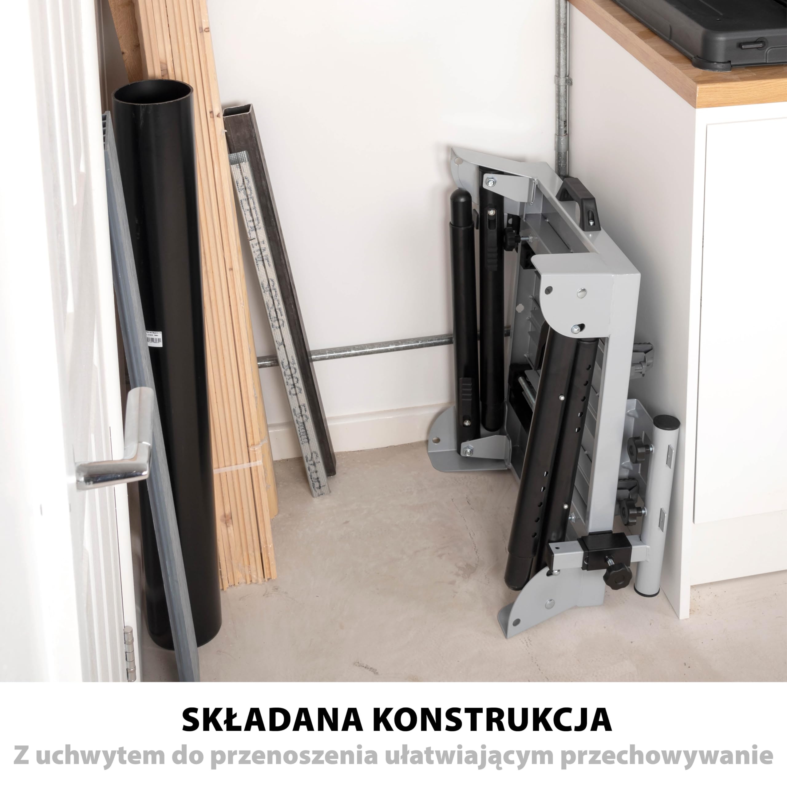 Evolution Stół do Piły, Biały/Czarny, do 225 kg