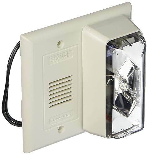 Edwards-Signaling Horn Strobe, transparente, 4-12 pulgadas de alto, 120 VCA (7007B-N5)