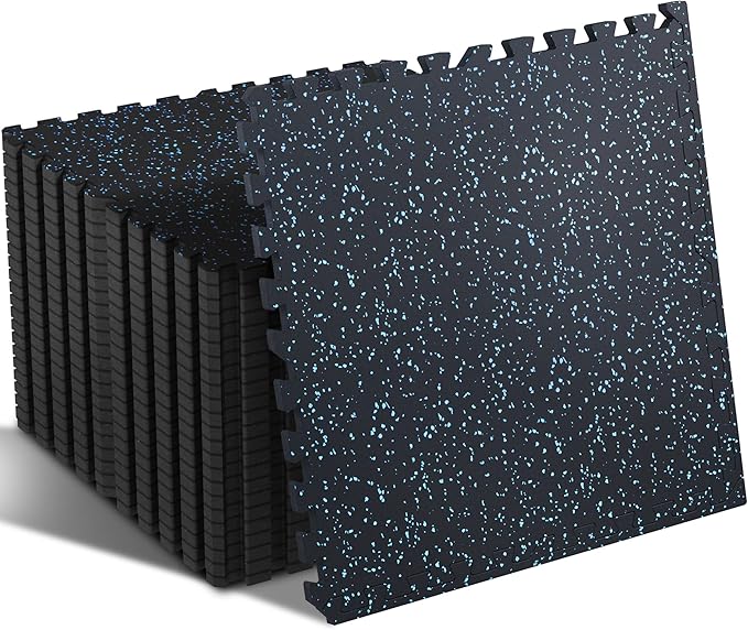 SUPERJARE 0.56" Thick Exercise Equipment Mats, 48 Sq Ft EVA Foam Mats - View #10