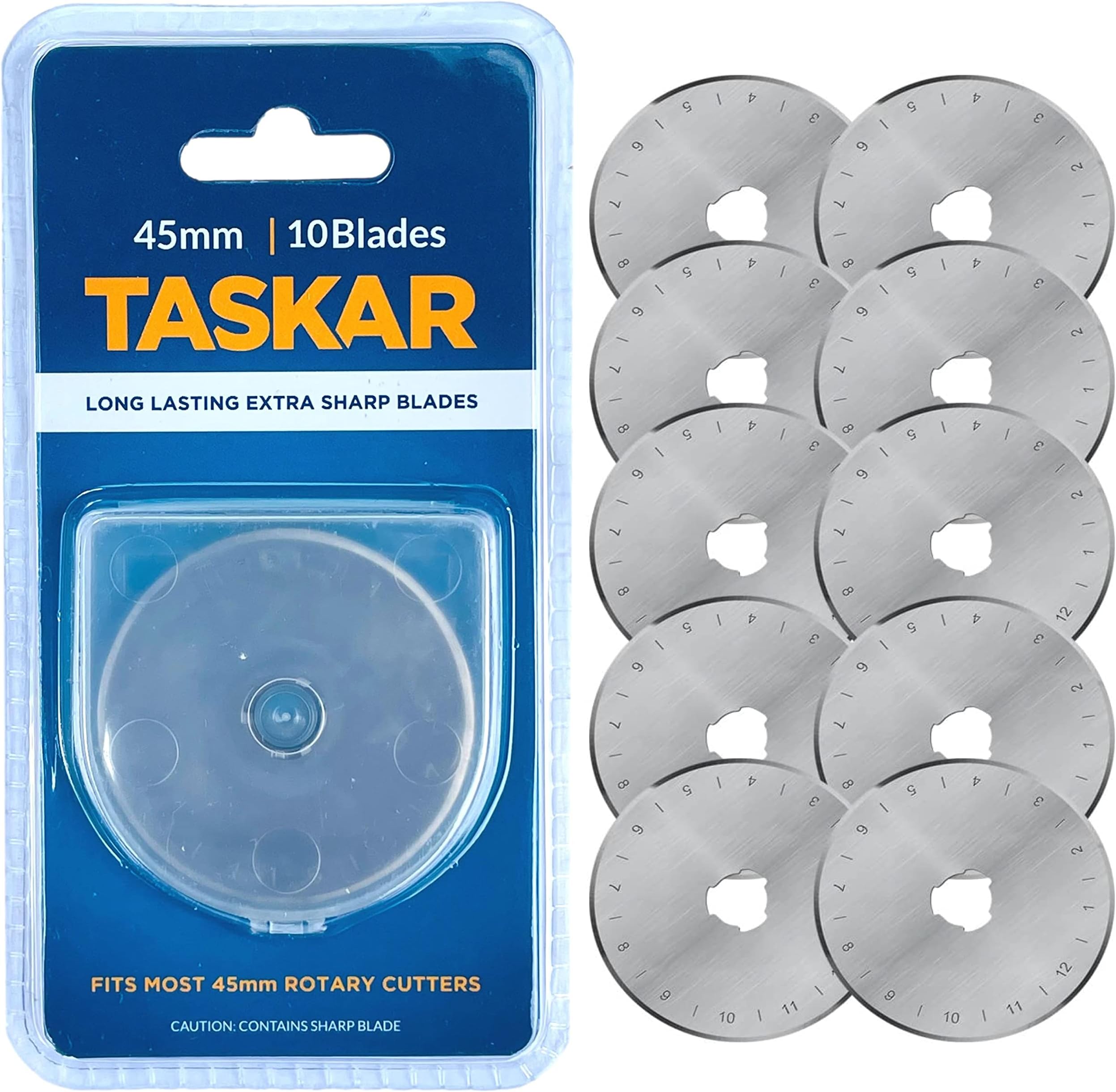 45mm Rotary Cutter Blades for Olfa Etc - 10 Pack