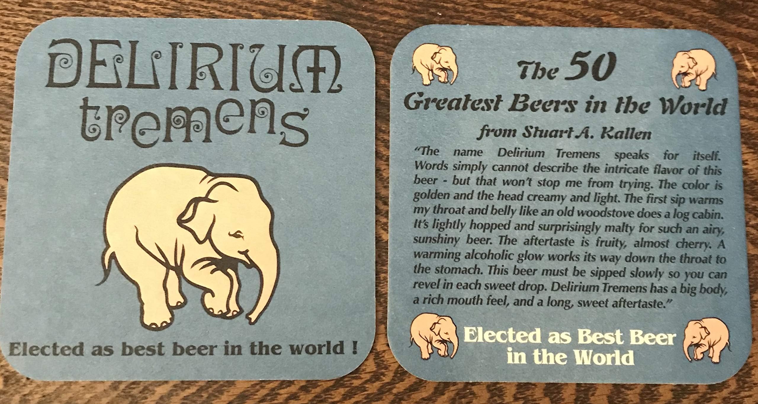 Delirium Tremens - Set of 2 Coasters