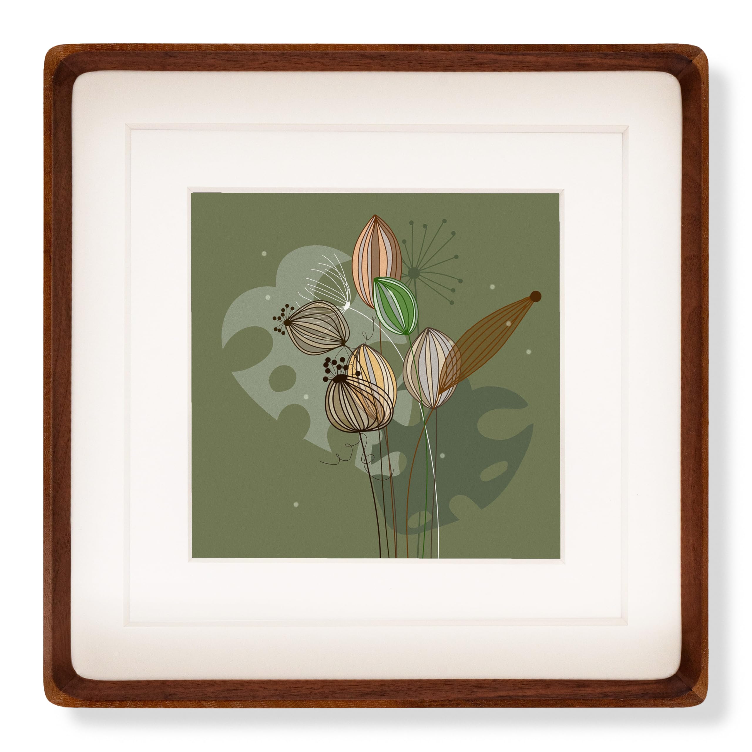 Recuerdos 10x10 Walnut Picture Frame