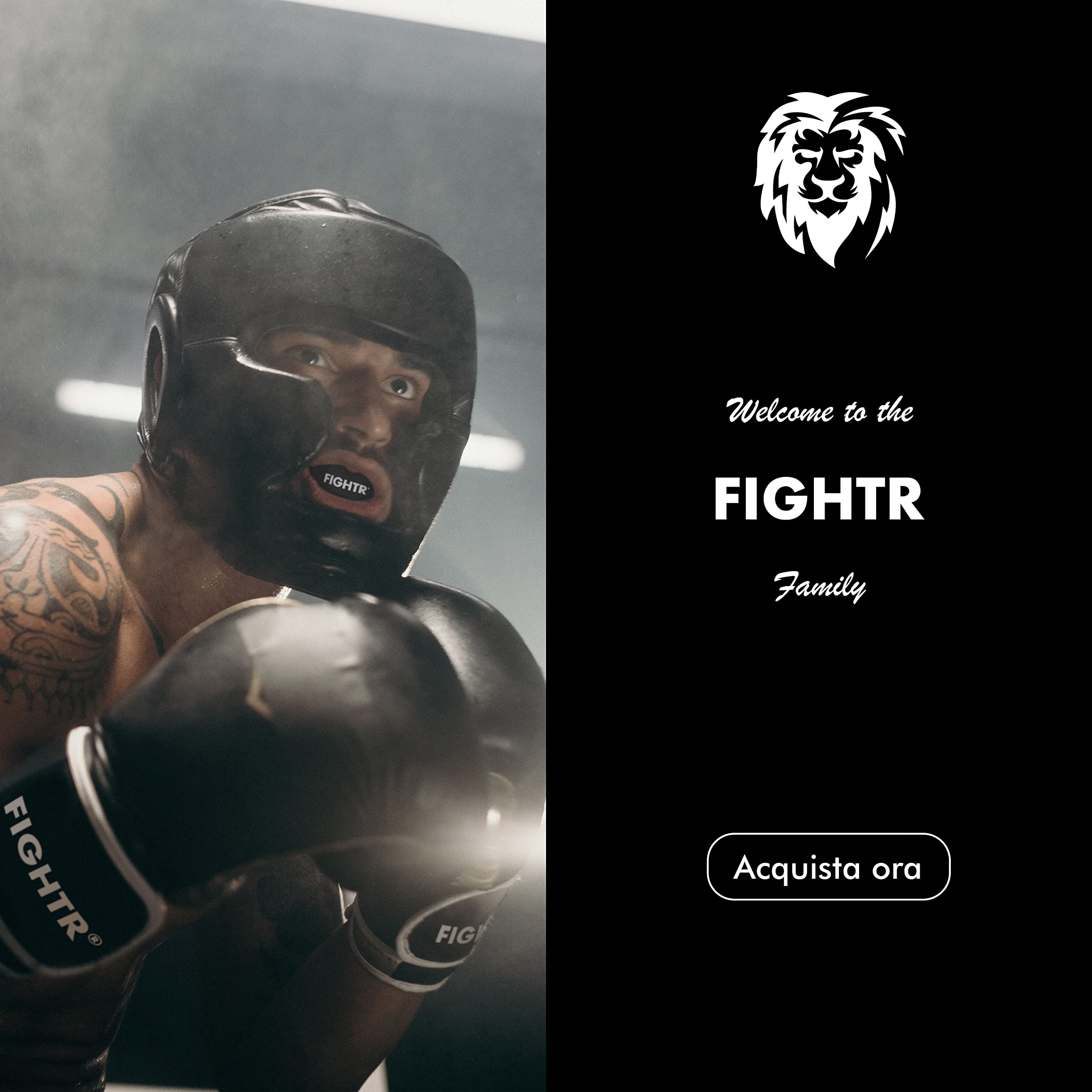 FIGHTR® Premium paradenti – respirazione ideale e facilmente regolabile | paradenti sportivi per boxe, MMA, Muay Thai, Hockey e arti marziali | con scatola igienica