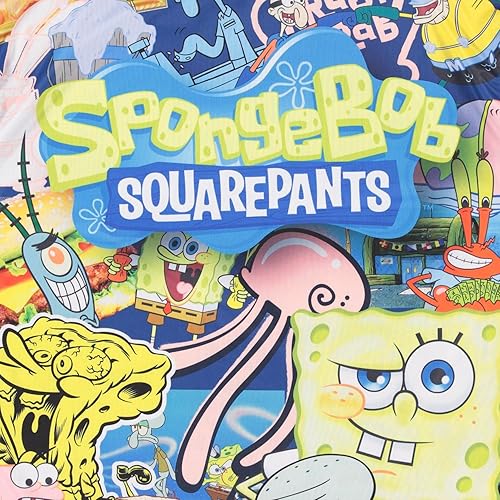 Miniatura 3 de Camiseta clásica de Bob Esponja para hombre de Bob Esponja, Patrick & Krusty Krab Sublimated Allover