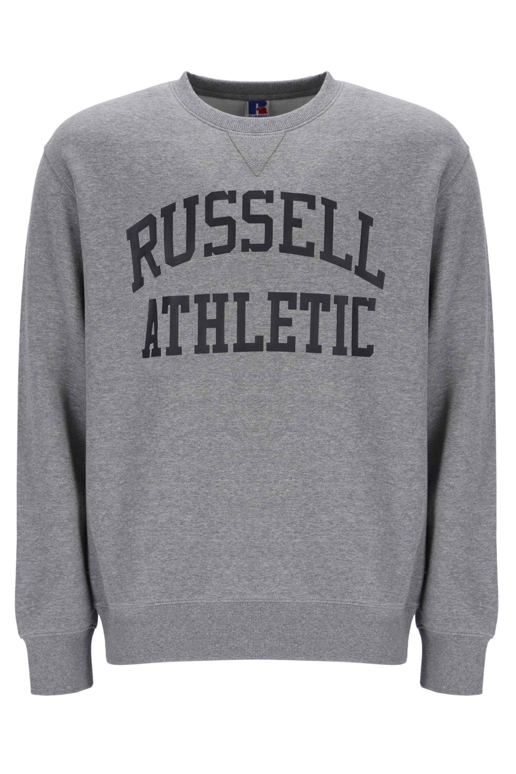 Russell Athletic Mens Iconic2-crewneck Sweatshirt Nuring Tunic, Collegiate Grey Marl, M EU