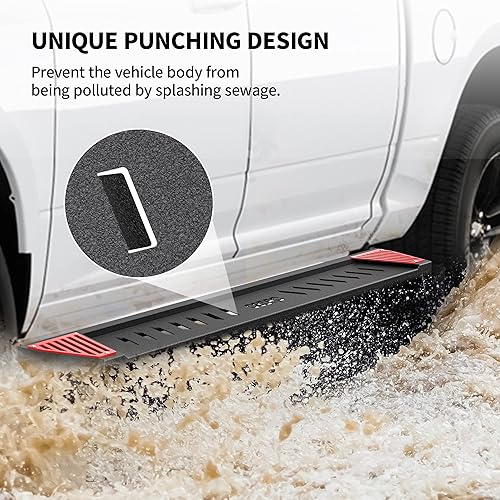 Miniatura 6 de OEDRO Estribos de 6.5 pulgadas compatibles con Dodge Ram 1500 Crew Cab 2009-2018, 2500/3500 2010-2024, Ram 1500 Classic 2019-2024 (excluyendo nuevo