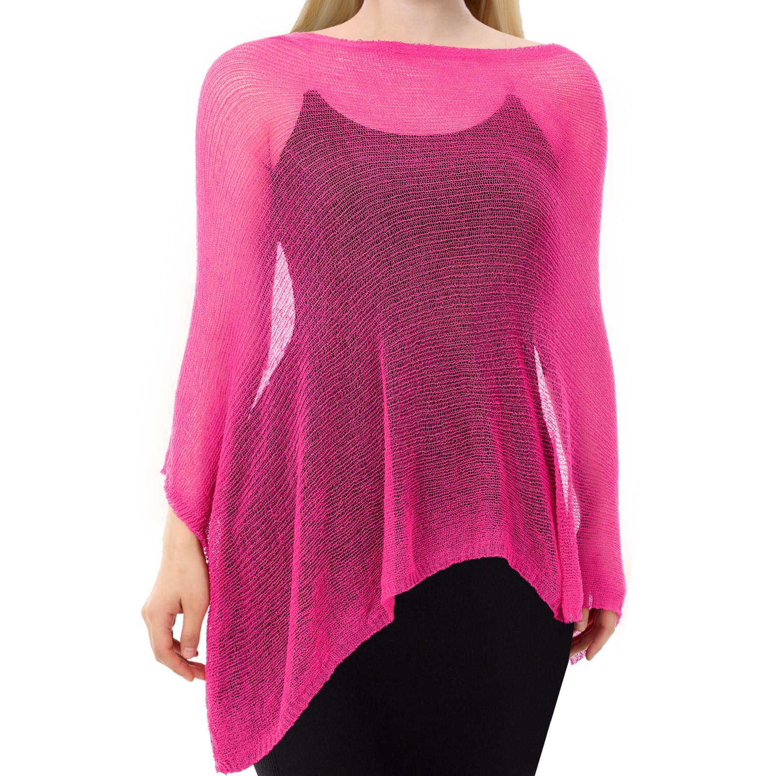 Women Sheer Poncho Shrug