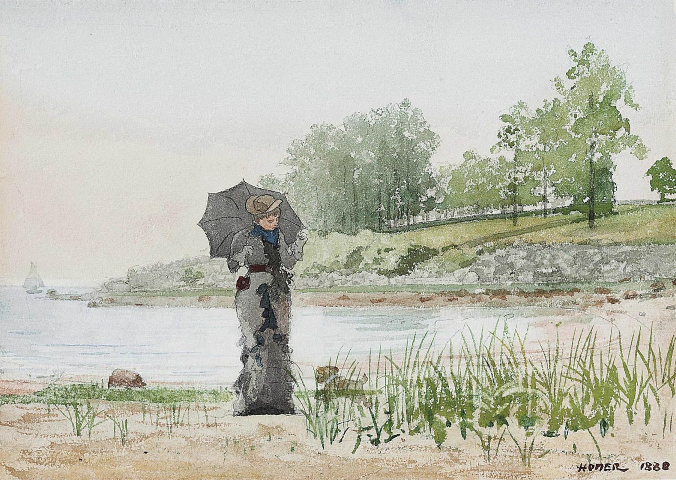 Tableau Toile Winslow Homer Déco Murale Solution Salon Chaleureux Grand Format - 5