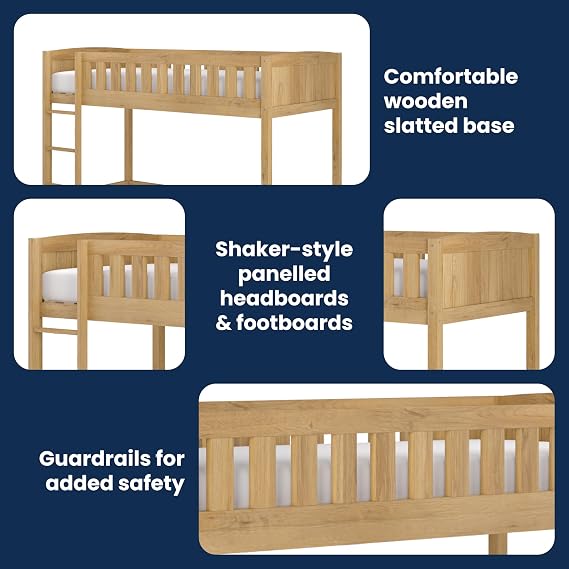 Flair - Bea Single High Sleeper Bed (Oak)