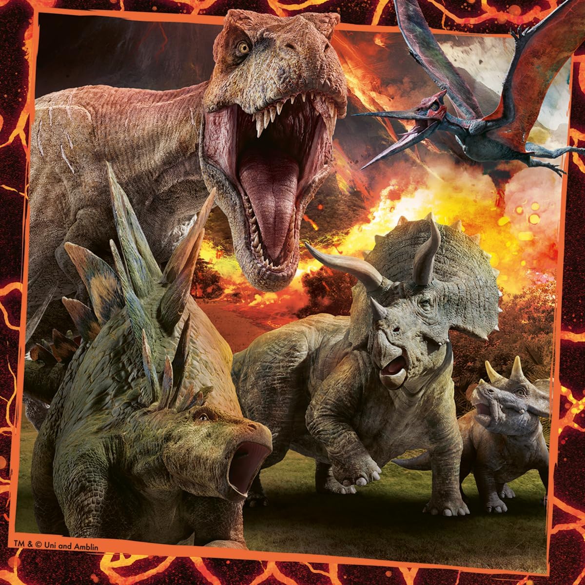 Ravensburger Instinct to Hunt 3x49 Piece Jigsaw Puzzle Set for Kids - 08054 - Every Piece is Unique, Pieces Fit Together Perfectly
