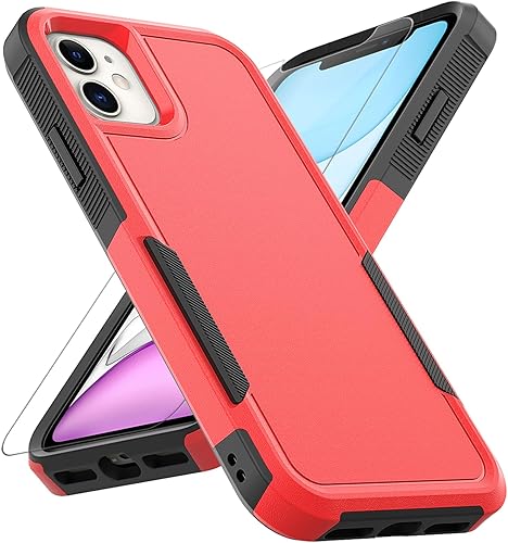 Funda para iPhone 11 funda protectora de doble capa resistente para teléfono celular, a prueba de golpes, resistente, con protector de pantalla, Funda para iPhone 11 funda protectora de doble capa resistente para teléfono celular, a prueba de golpes, resistente, con protector de pantalla,