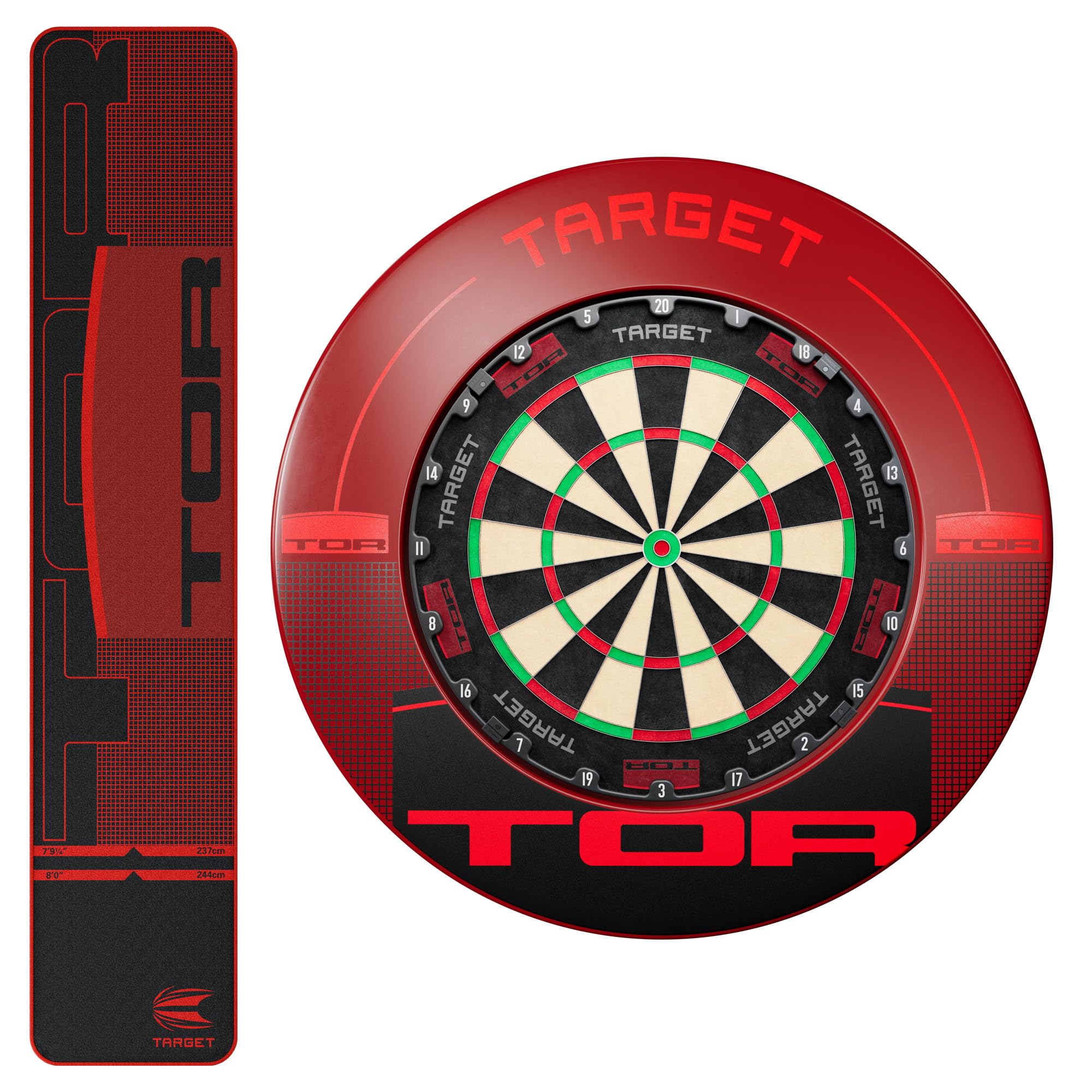 Target Darts Tor Ultimate Home Set: Dartboard, Umrandung & Dartmatte