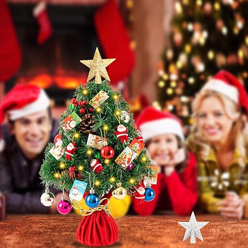 Miniatura 5 de 4 piezas de decoración para árbol de Navidad de 2.36 pulgadas con purpurina dorada y plateada para árbol de Navidad, decoración del hogar