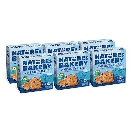 Nature’s Bakery Hearty Bars Blueberry, Whole Grains, Dairy-Free, Snack Bar,