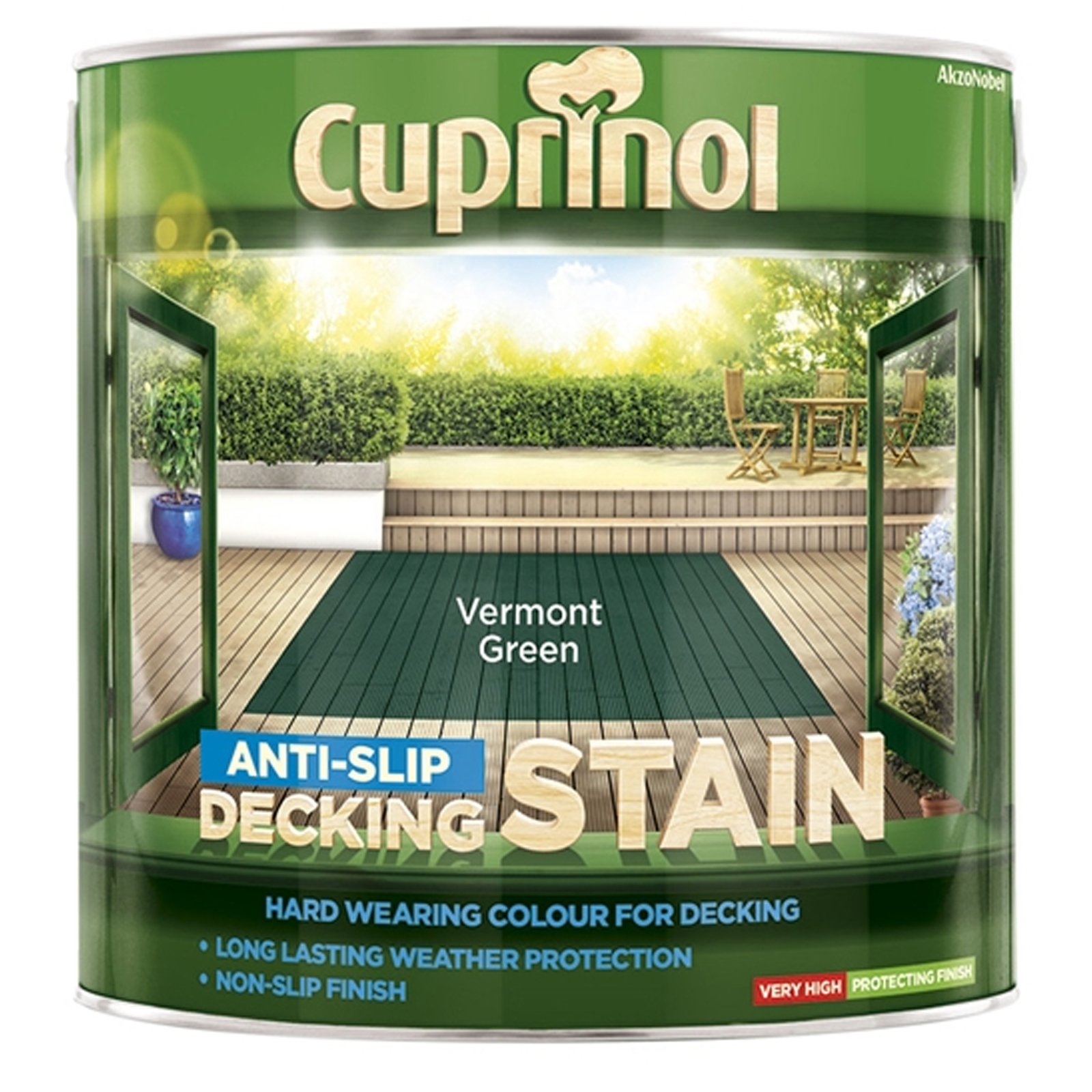 Cuprinol Green Ultra Tough Decking Stain Vermont 2.5 Litre