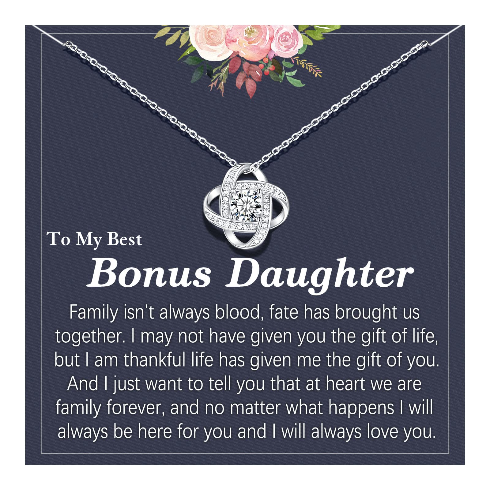 Ungent Themsilver Law Love Knot Necklace For Women Mothers Day